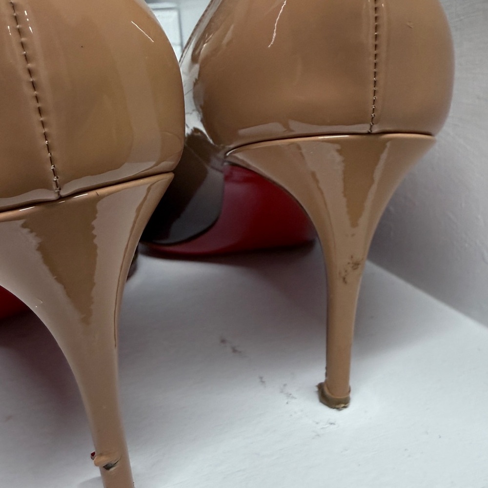 Christian Louboutin Black Patent Leather Pumps - Picture 3 of 9